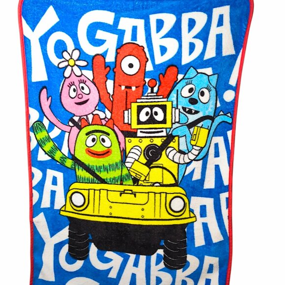 2012 Yo Gabba Gabba Toddler Throw Blanket 41” X 29” - Picture 1 of 4
